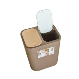 클린바스 편리한 이중 재활용 쓰레기통 분리수거함 CBH682