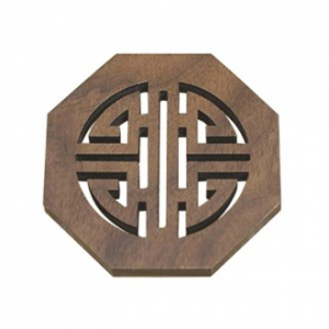 에코키친 전통문양 원목 단열 패드 컵받침 찻잔받침 6개 세트 CBH708