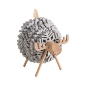 에코키친 원목 산양 눈꽃무늬 단열 컵받침 찻잔받침 세트 (S) CBH711