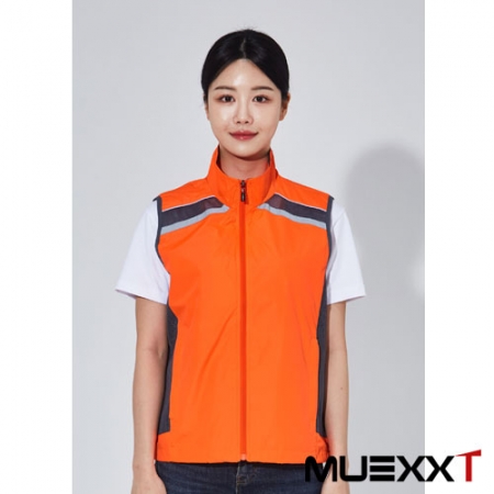 MUL373 카라 망사 조끼 #2