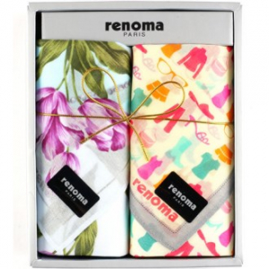 레노마 2P 신사/숙녀 고급 손수건 선물세트