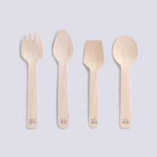 일회용 커트러리, 우드 커트러리, 디저트 포크, 디저트 스푼