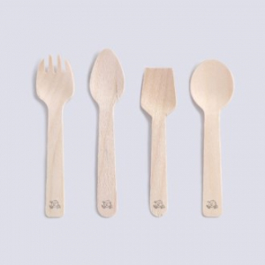 일회용 커트러리, 우드 커트러리, 디저트 포크, 디저트 스푼