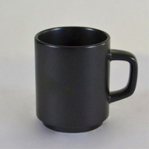 허리케인 올 무광 블랙 머그컵 - 실크