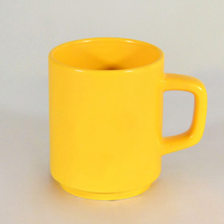 허리케인 올 무광 옐로우 머그컵 - 실크 #2