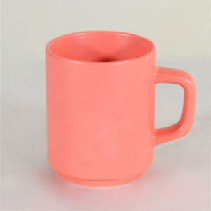 허리케인 올 무광 핑크 머그컵 - 실크