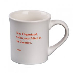 썬플라워 무광 화이트 머그 - 실크