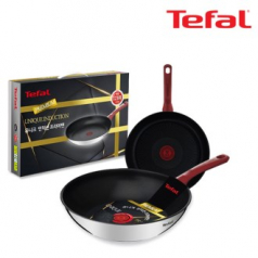 테팔 유니크 인덕션 프리미엄 프라이팬 24cm+ 멀티 팬 28cm CT1-UQFP24W28