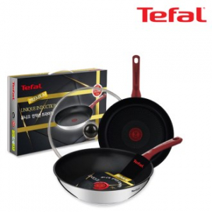테팔 유니크 인덕션 프리미엄 프라이팬 26cm+ 멀티 팬 28cm+유리뚜껑 CT1-UQFP26W28G