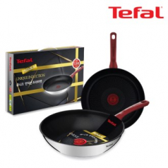 테팔 유니크 인덕션 프리미엄 프라이팬 28cm+ 멀티 팬 28cm CT1-UQFP28W28