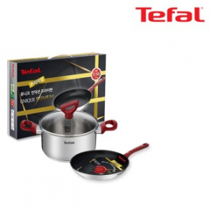 테팔 유니크 인덕션 프리미엄 프라이팬 20cm + 냄비 양수 20cm CT1-UQFP20P