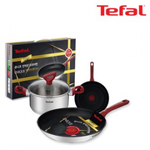 테팔 유니크 인덕션 프리미엄 프라이팬 20cm + 28cm + 냄비 양수 20cm CT1-UQFP2028P20