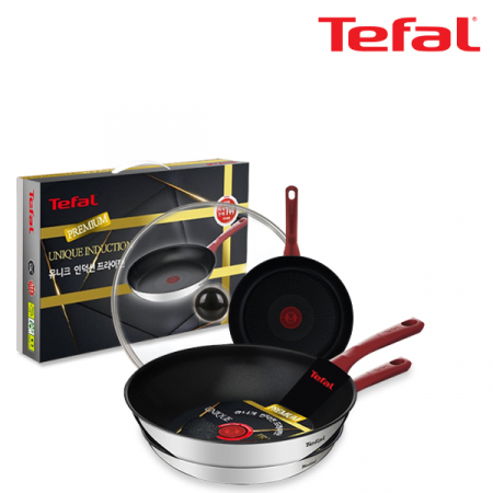 테팔 유니크 인덕션 프라이팬 20cm + 26cm + 웍 28cm + 유리뚜껑 CT1-UQFP2026W28G #2