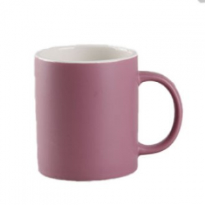 하이앤드 투톤 무광 딥핑크 머그컵 - 실크