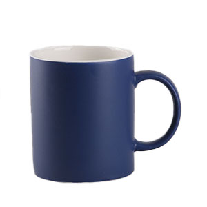하이앤드 투톤 무광 네이비 머그컵 - 실크 #2