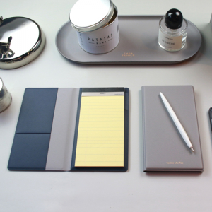 수첩형 메모패드 이중포켓 고급가죽 // 국내생산