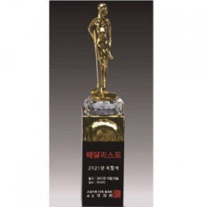 금속크리스탈 여성 골프트로피 144