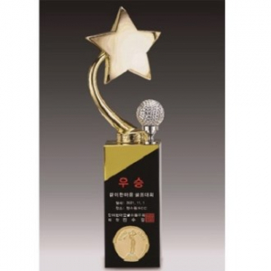 금속크리스탈 골드 별 골프트로피 142