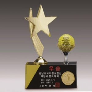 금속크리스탈 골드 별 골프트로피 149