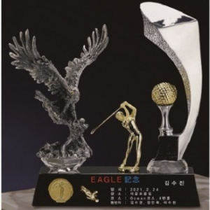 주석크리스탈 골프 트로피 1