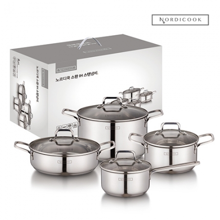 노르디쿡 스완 IH 인덕션 스텐 냄비세트 4종 #4