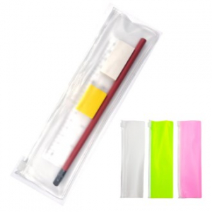 고주파 파우치 필기구세트4 연필+지우개+연필깍이+자