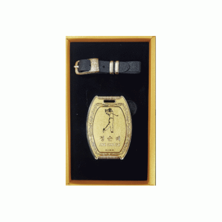 국산 아크릴 순금네임텍 방패형 1P세트 / 골프공/ 그린보수기/볼마크/자석티 #2