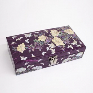 아름누리 목단 보라 장식보석함