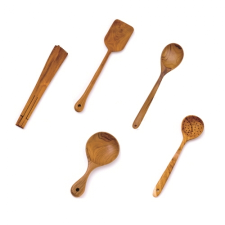 티크우드 조리도구 5종세트 뒤집개,집게,주걱 #2