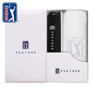 PGA 3단 수동 엠보 선염 우산 + 190g 호텔타올세트