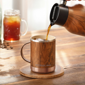 아소부 세라믹 진공 우드 얼티밋 머그 360ml