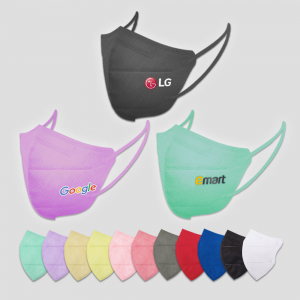 로고인쇄 컬러 마스크 마스크 단면인쇄 / 양면인쇄 국내생산 (12색) [전사인쇄]