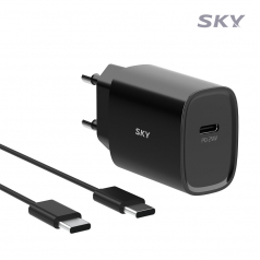 스카이 필 Q1X 25W 고속충전기+케이블