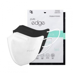 퓨어 마스크 엣지 (KF94) (흰색, 검정색) (대형)