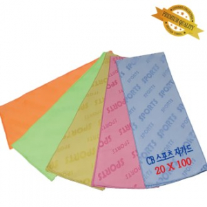CB 카우보이 스포츠 자가드타올, 스포츠타올 베이직 20x100cm