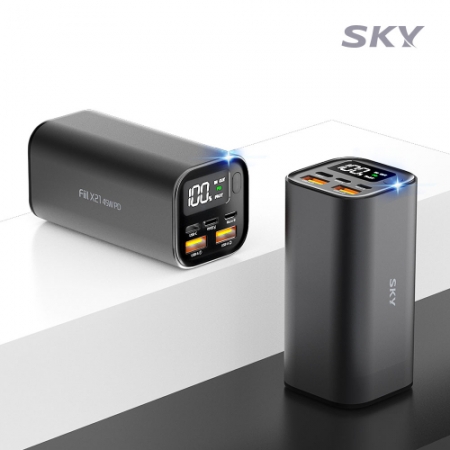 스카이 필 X21 45W PD 20000mAh 초고속 유선 멀티충전 보조배터리 블랙 #3