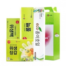 CJ 위생백 (대) , 위생장갑, 롤백 (대) , 종이호일 4종세트