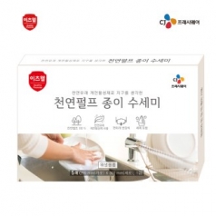 CJ천연펄프 종이수세미5매(건식세제함유)(NEW)
