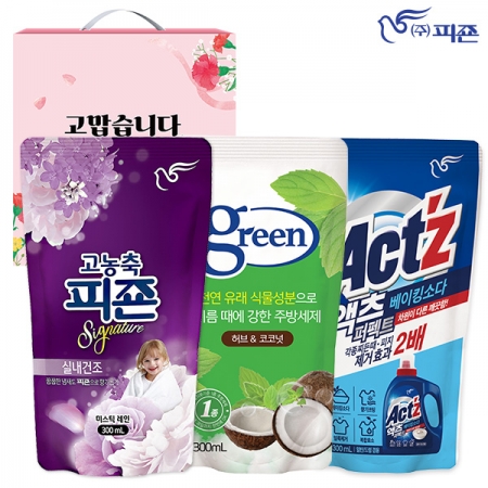 (가정의달)피죤 그린주방세제 액츠(3종) #2