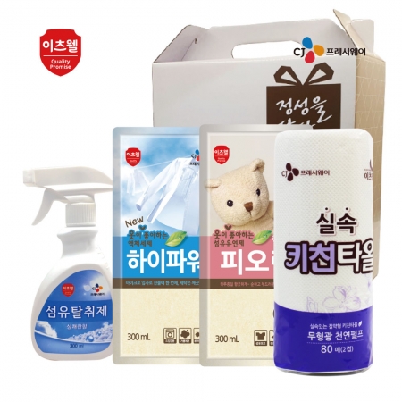 CJ섬유탈취제,하이파워,피오린,키친타올 4종세트 #2