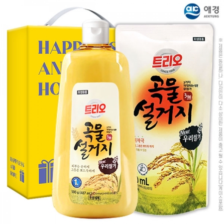 애경 곡물설거지500용기 곡물설거지300리필(2종) set #3