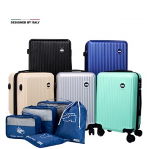 에스쿠다마 캐리어 20인치+파우치 5종 세트, 여행용가방, 기내용캐리어 ,