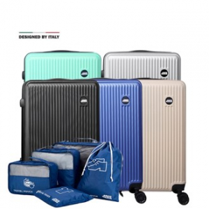 에스쿠다마 캐리어 24인치 + 파우치 5종 세트, 여행용가방, 기내용캐리어