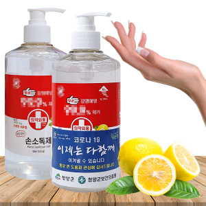 의약외품 / 에탄올 70% 손소독제 손세정제 500ml-레몬향