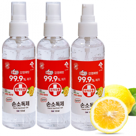 (의약외품 / 에탄올 70%) 손소독제 손세정제 100ml-레몬향 #2