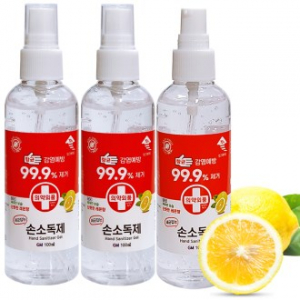 (의약외품 / 에탄올 70%) 손소독제 손세정제 100ml-레몬향