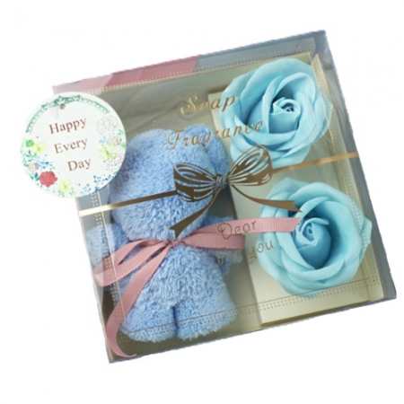 라인패키지 카네이션 곰돌이 손수건 선물상자 선물세트 CCH383 #2