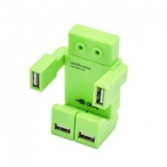 모던오피스 로봇형 USB2.0 4포트 USB허브 CBH258