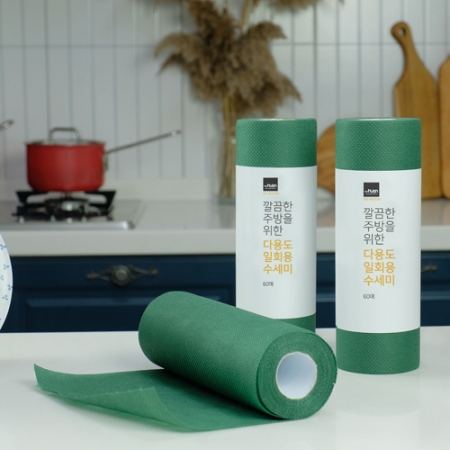 더휴안 깔끔한 주방을 위한 다용도 수세미 60매(스티커포함) #3