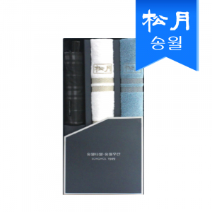 타올 우산 3매 선물세트(SWU 3단 모던체크 우산1 + 노을 타올2)